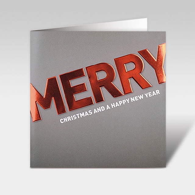 Weihnachtskarte, Merry Christmas, Happy New Year