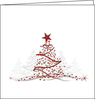 Weihnachtskarte, Tannenzauber, 150 x150